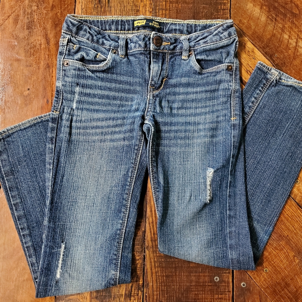 Levi's slim straight jeans- 7 reg